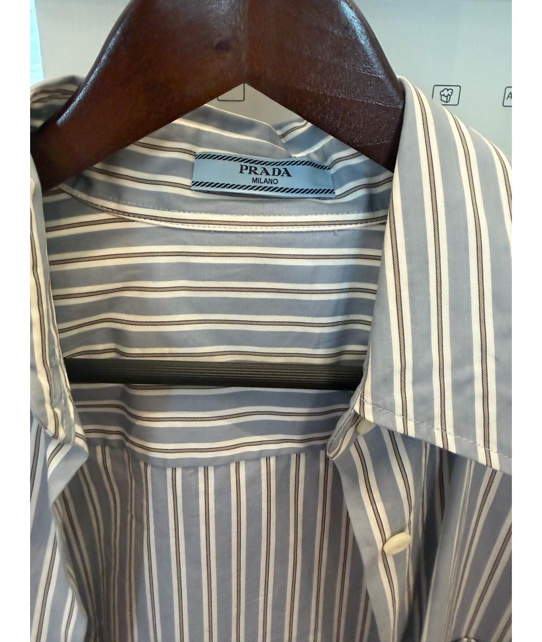 PRADA Голубая рубашка, фото 4
