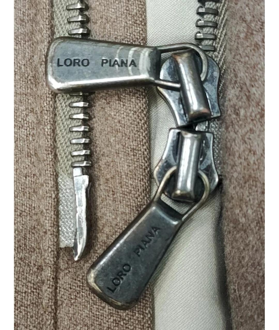 LORO PIANA Коричневая шерстяная куртка, фото 5