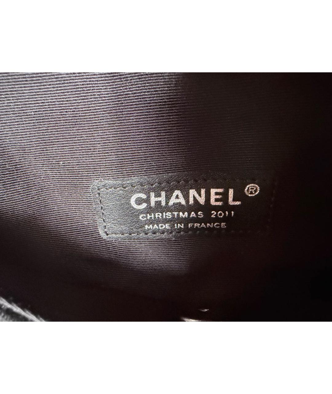 CHANEL Черная тканевая сумка через плечо, фото 5