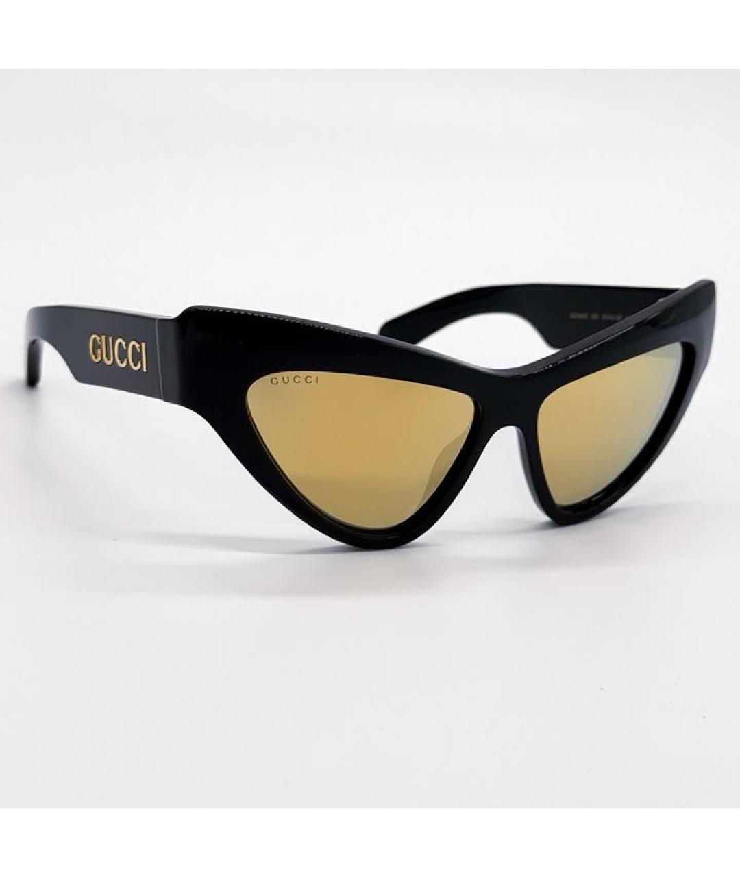 GUCCI Черные пластиковые солнцезащитные очки, фото 2