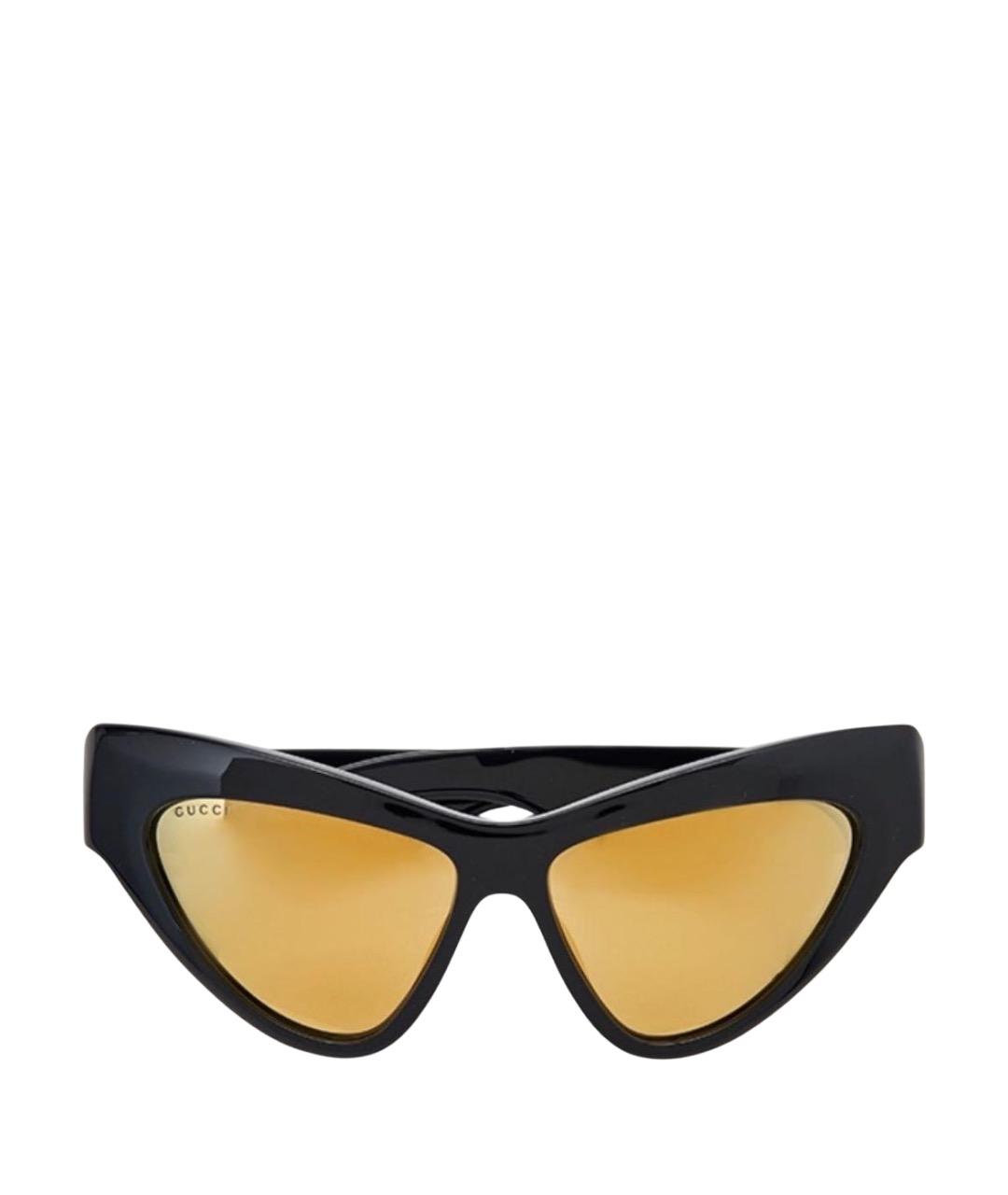 GUCCI Черные пластиковые солнцезащитные очки, фото 1