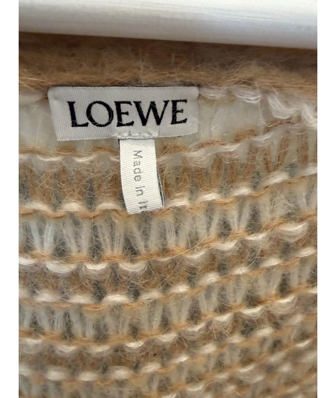 LOEWE Бежевый кардиган, фото 3