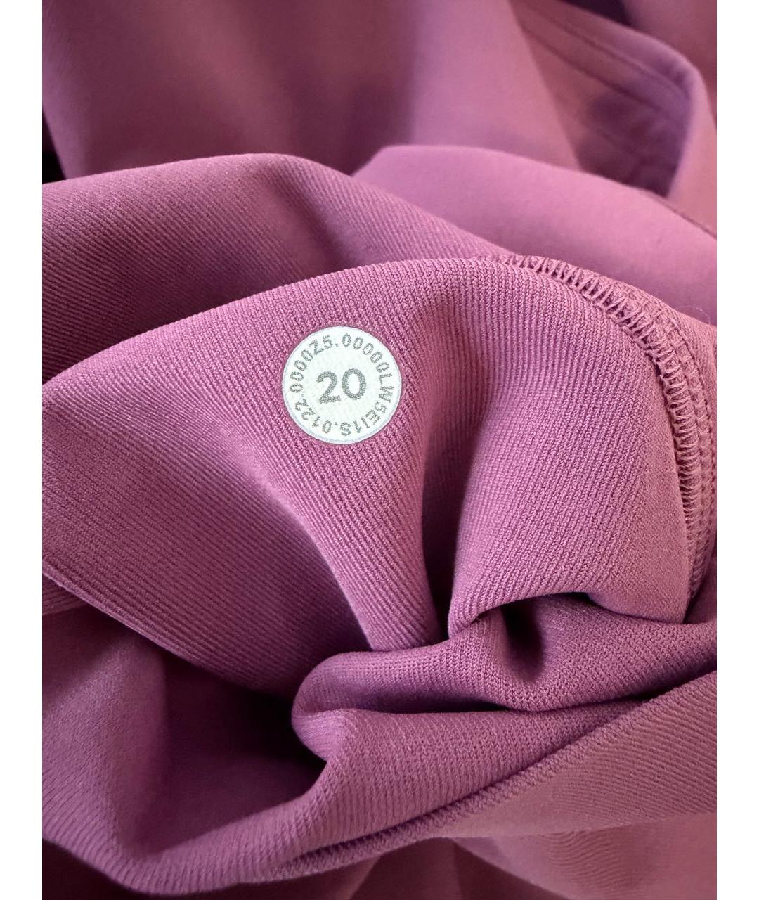 Lululemon Розовые полиамидовые спортивные брюки и шорты, фото 8