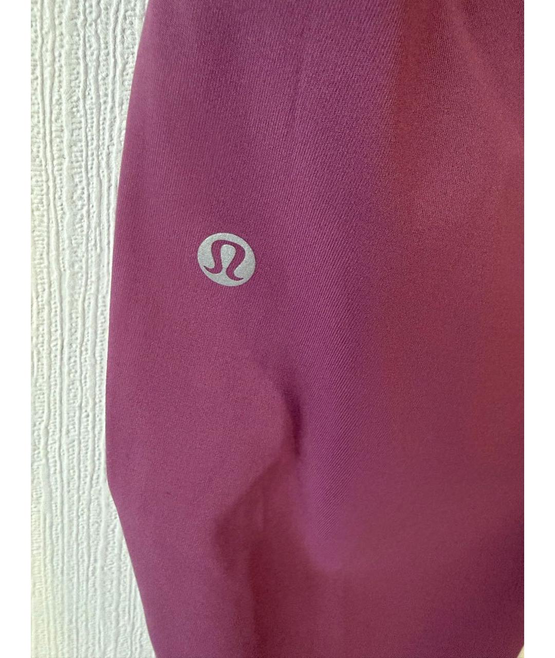Lululemon Розовые полиамидовые спортивные брюки и шорты, фото 5