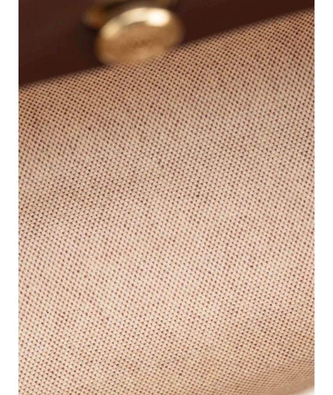 HERMES Бордовая кожаная сумка через плечо, фото 8
