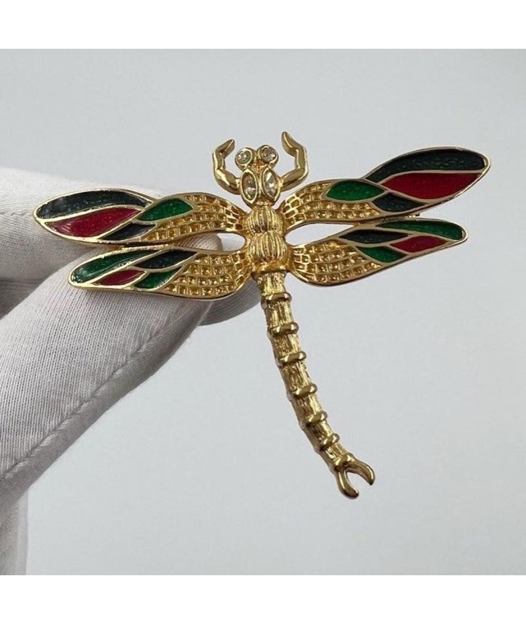 CHRISTIAN DIOR Мульти позолоченная булавка / брошь, фото 5