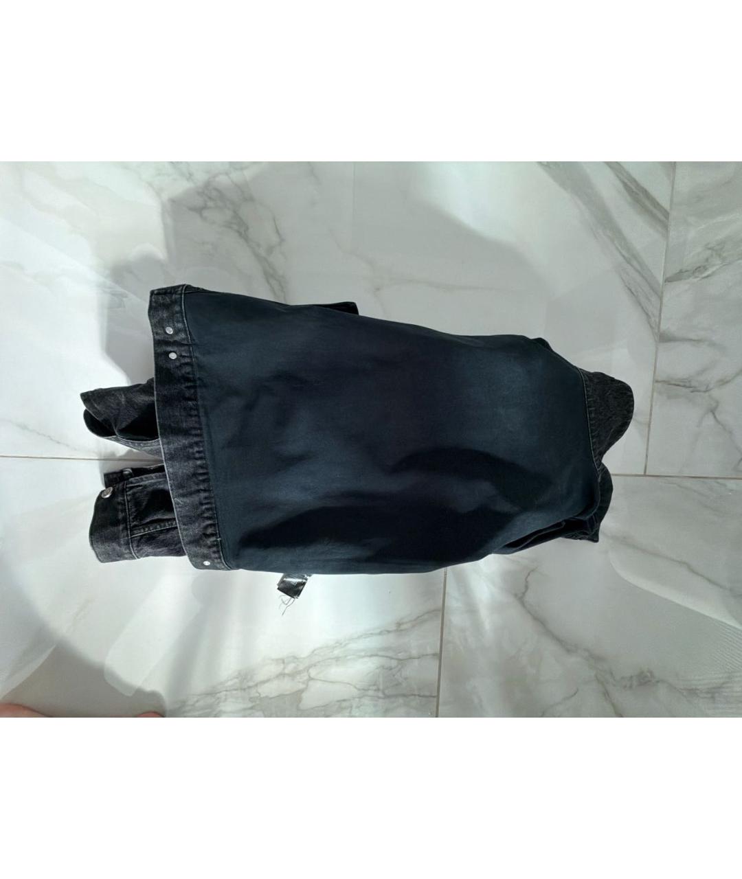 BALMAIN Черная деним куртка, фото 3