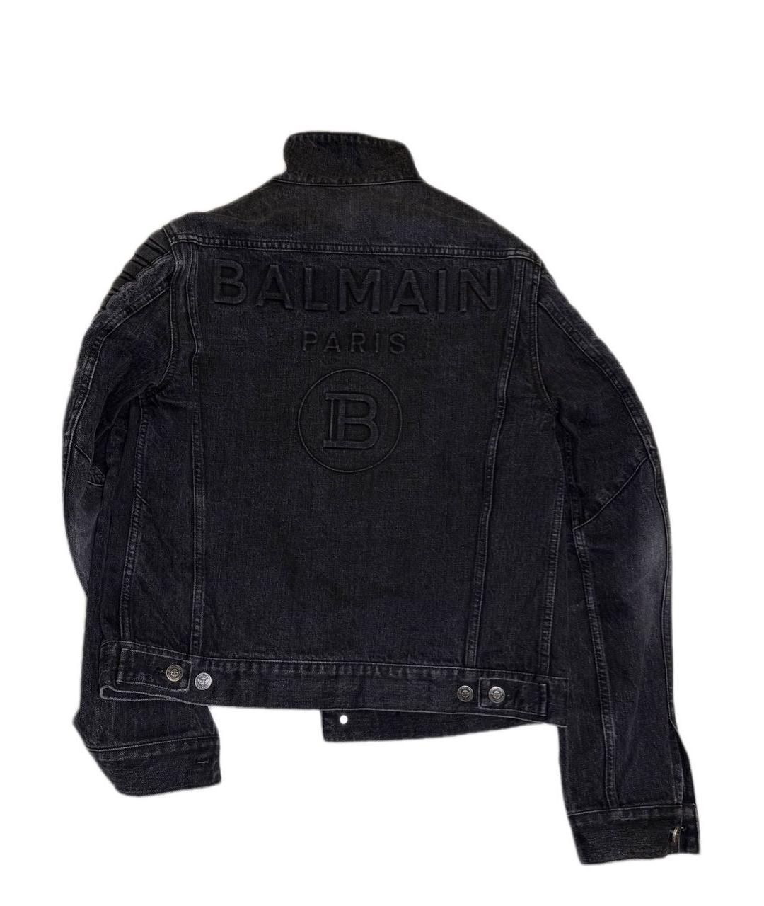 BALMAIN Черная деним куртка, фото 6