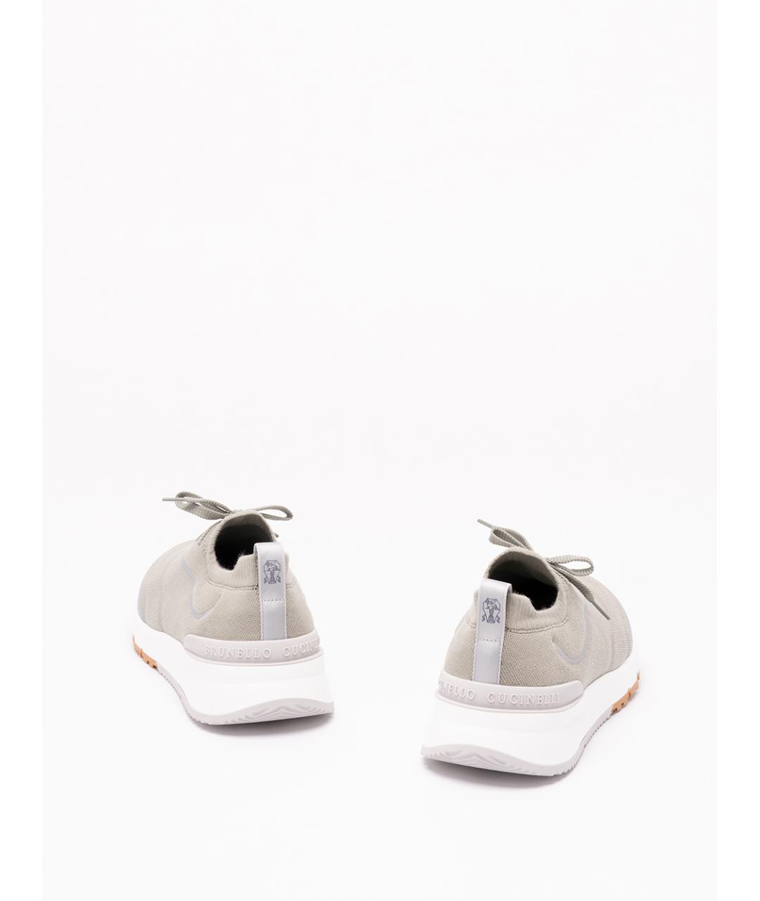 BRUNELLO CUCINELLI Текстильные низкие кроссовки / кеды, фото 3
