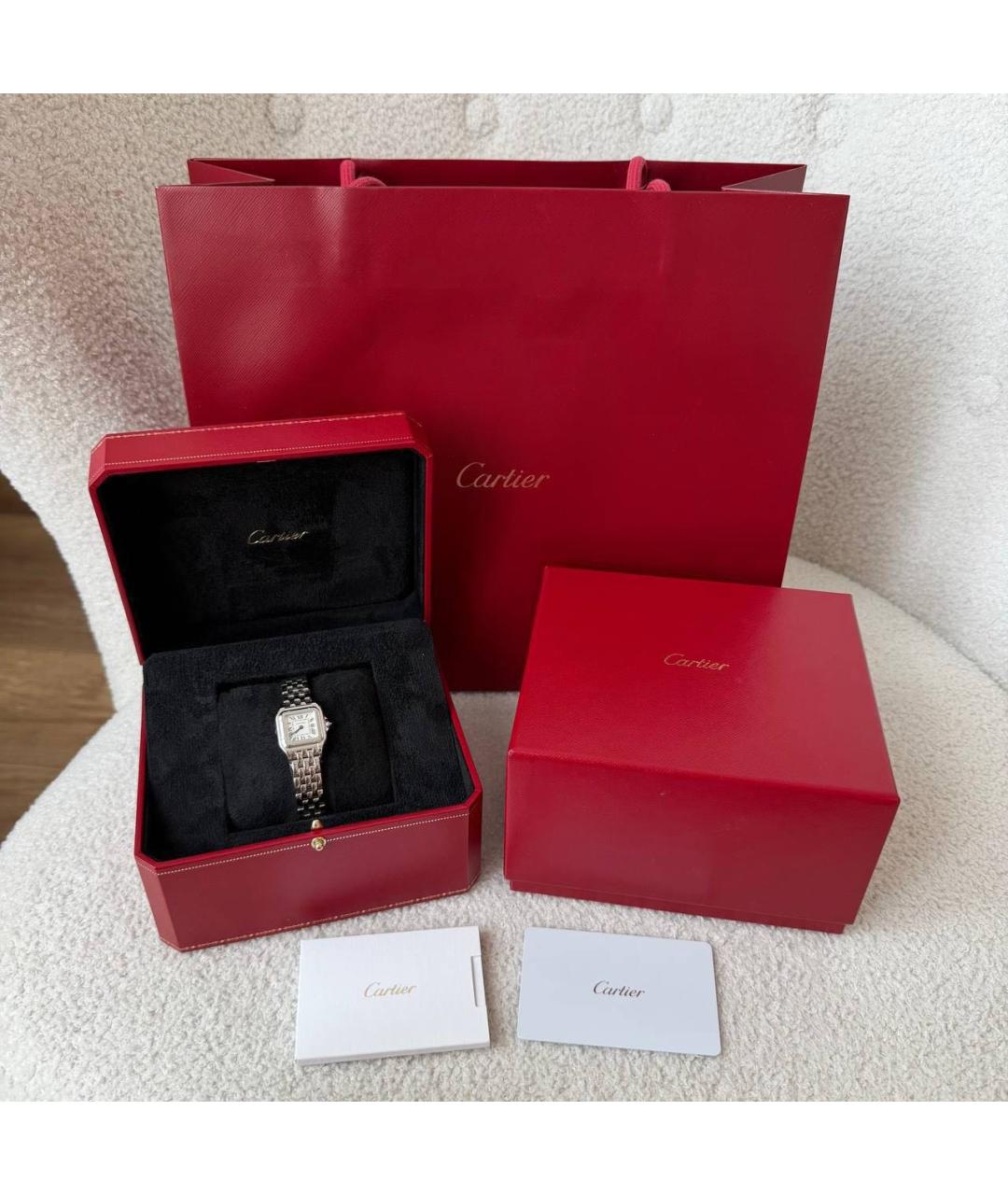 CARTIER Серебряные часы, фото 5