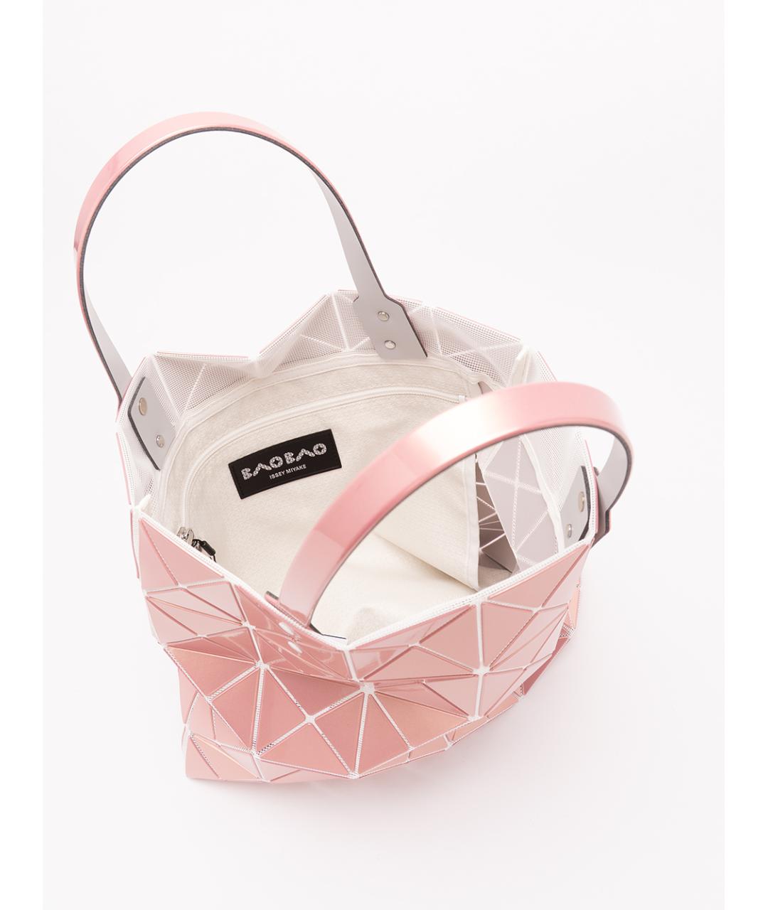 BAO BAO ISSEY MIYAKE Розовая синтетическая сумка тоут, фото 4