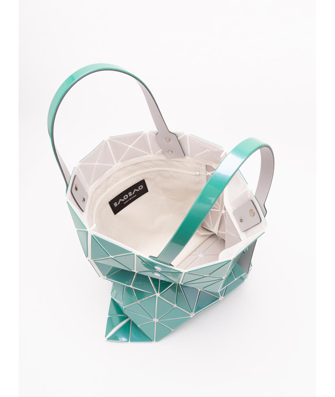 BAO BAO ISSEY MIYAKE Зеленая синтетическая сумка тоут, фото 4