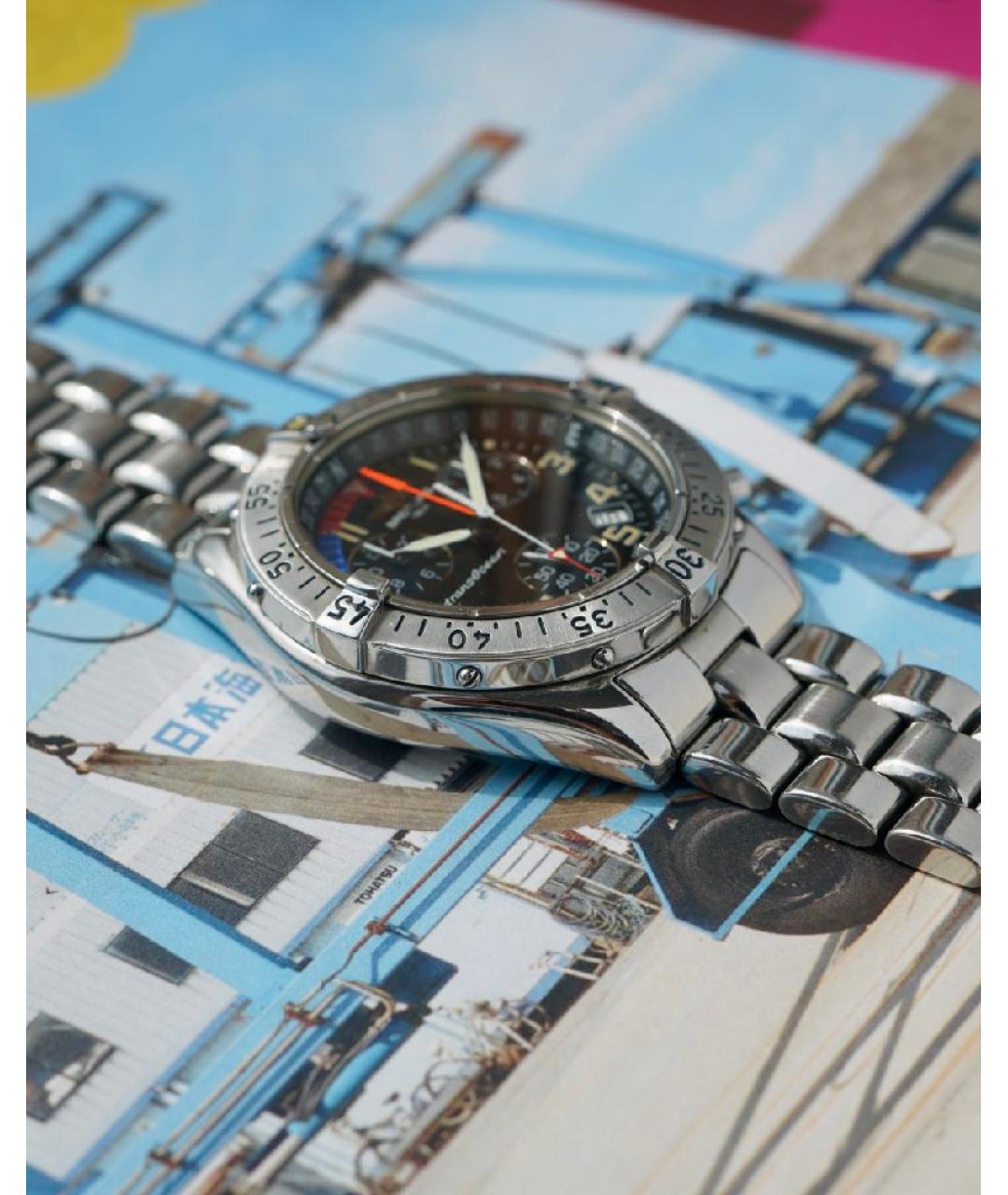 BREITLING Черные стальные часы, фото 6