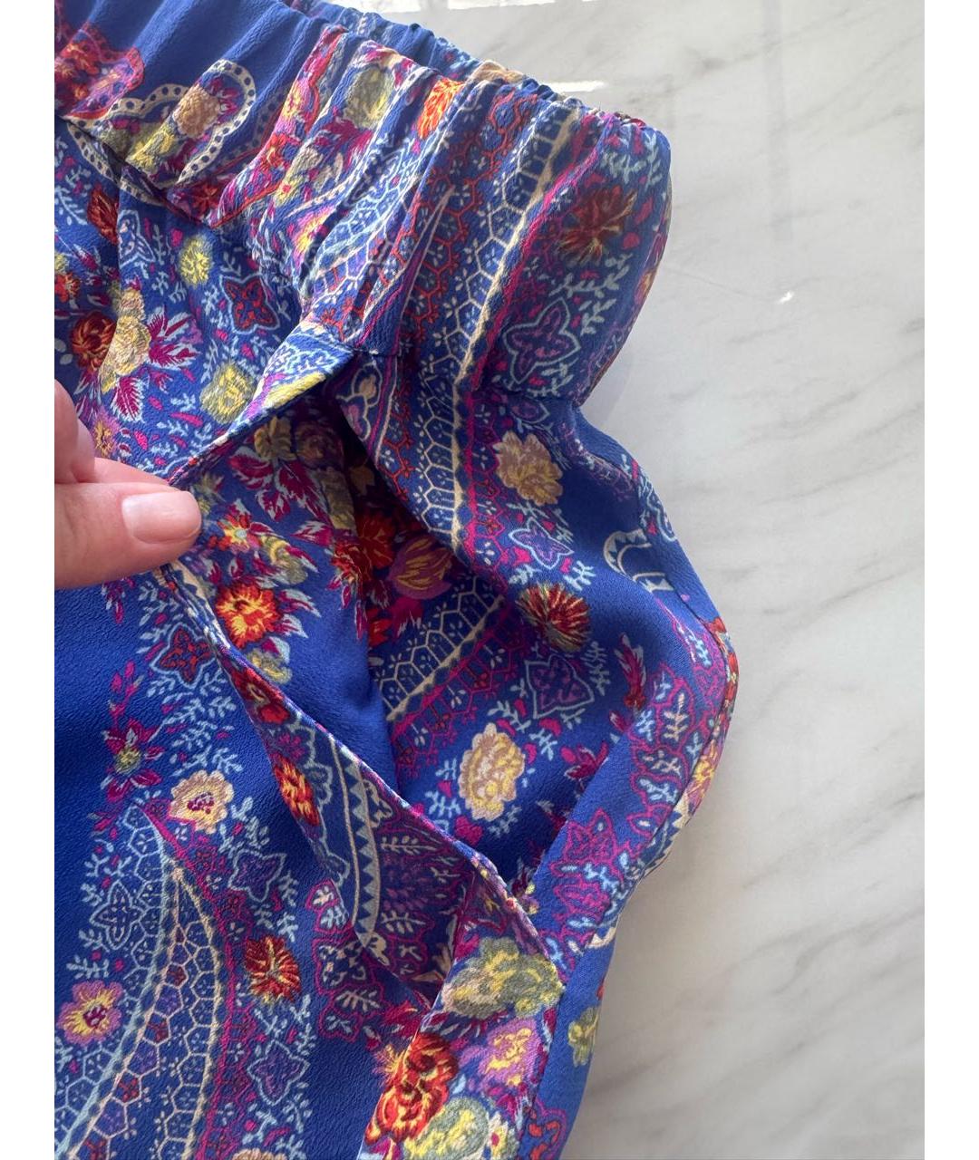 ETRO Фиолетовые шелковые шорты, фото 4