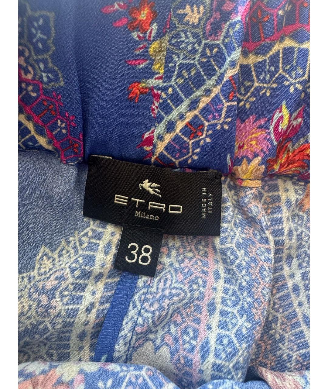 ETRO Фиолетовые шелковые шорты, фото 3