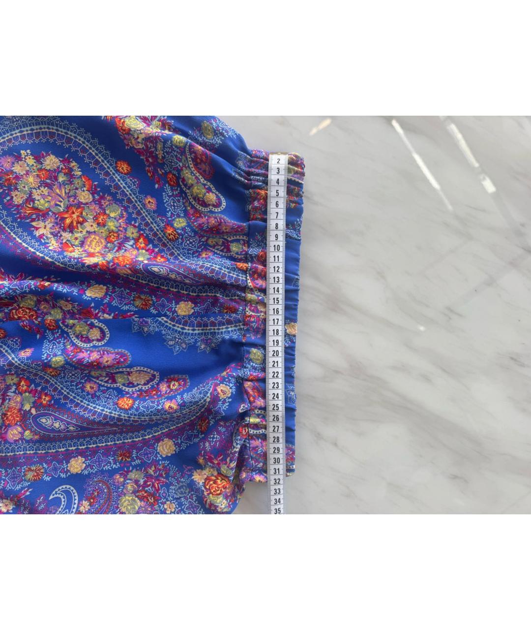 ETRO Фиолетовые шелковые шорты, фото 5