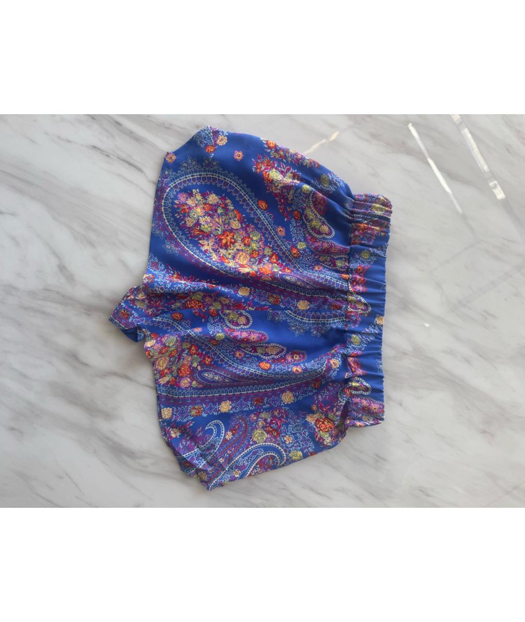 ETRO Фиолетовые шелковые шорты, фото 2