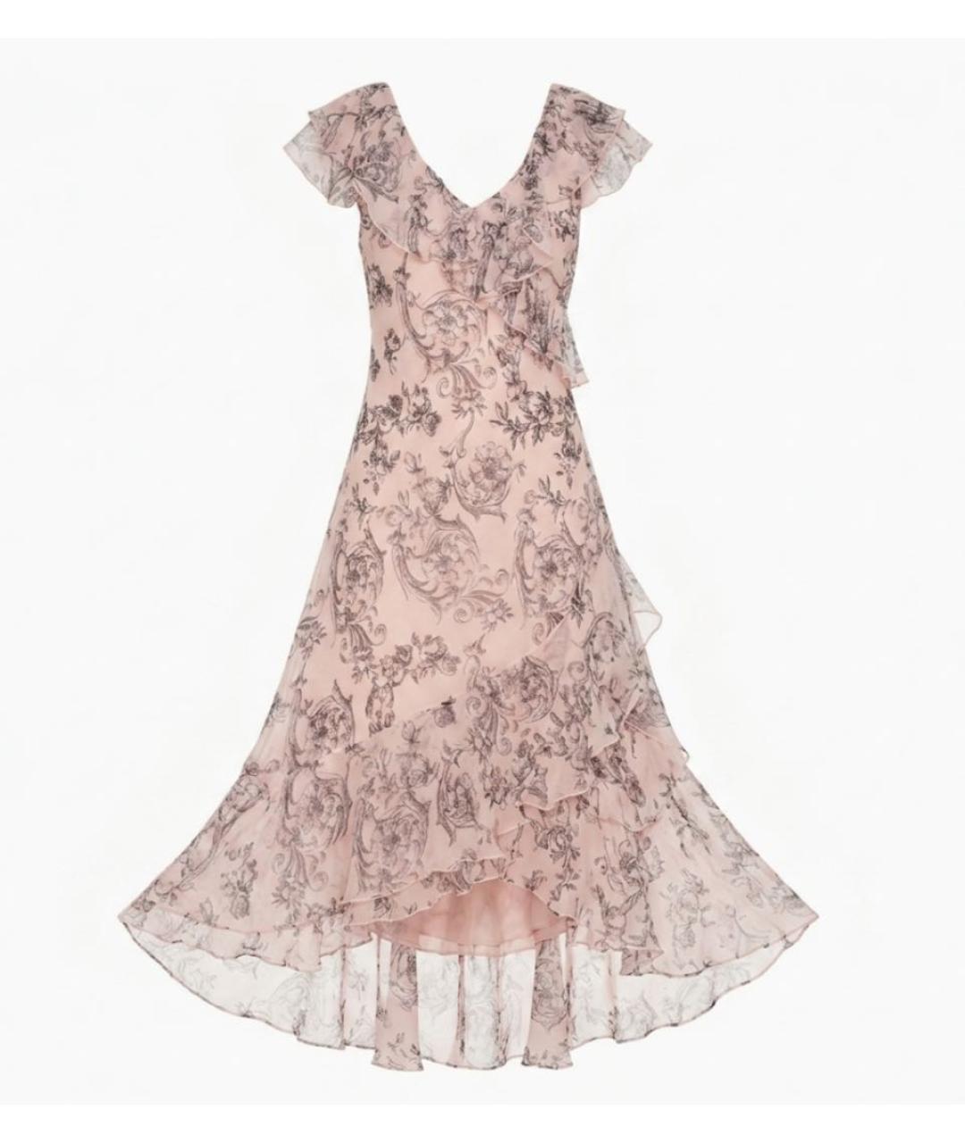 BLUMARINE Мульти шелковое платье, фото 9