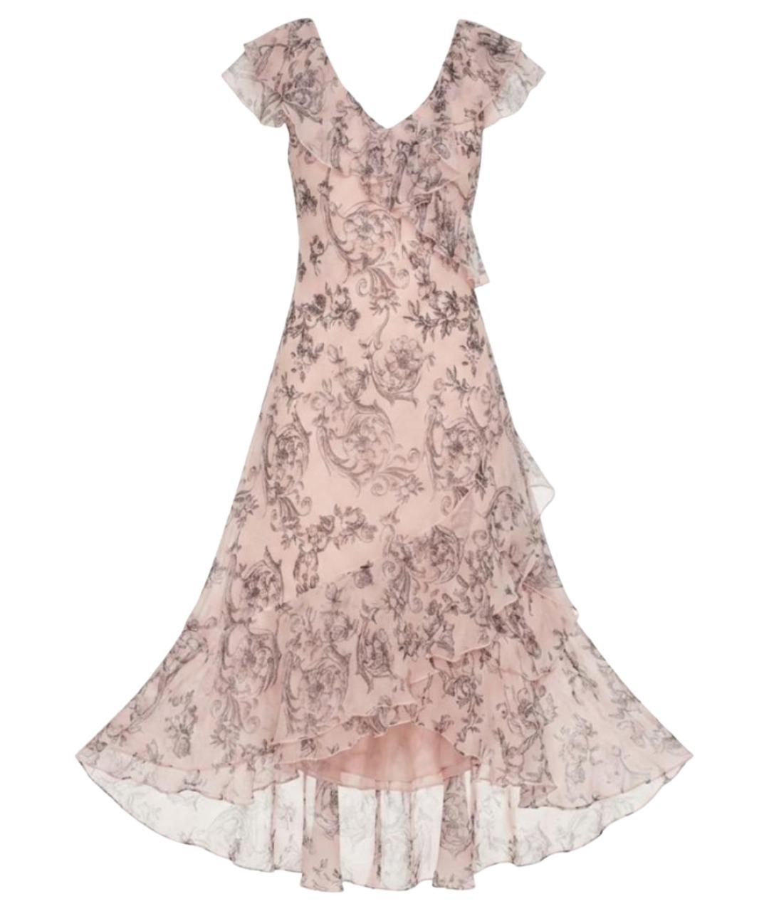 BLUMARINE Мульти шелковое платье, фото 1