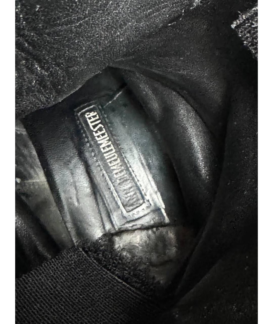 ANN DEMEULEMEESTER Черные кожаные ботинки, фото 6
