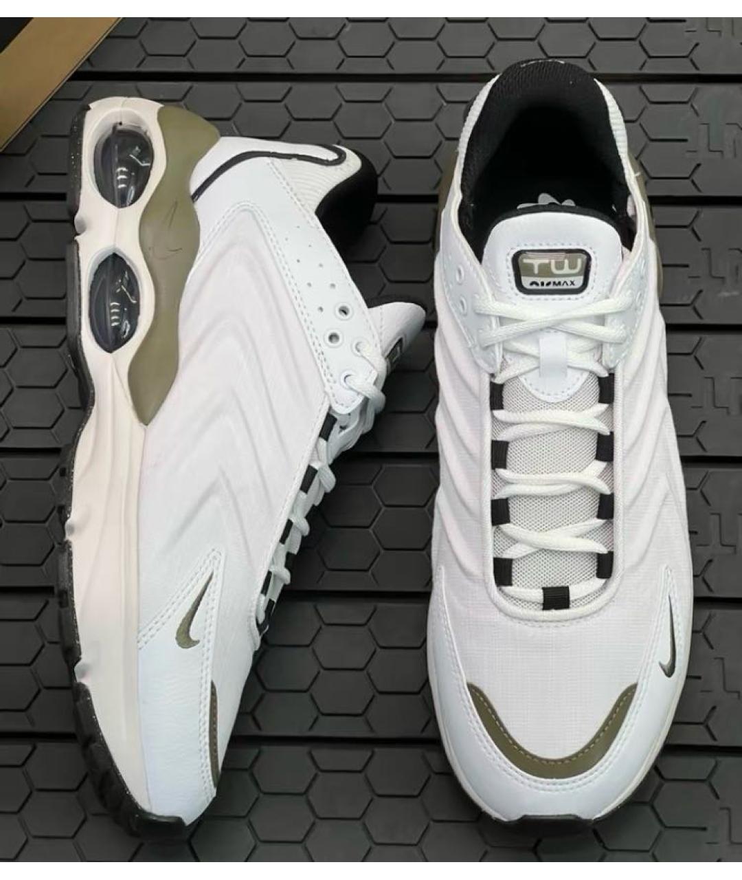 NIKE Белые кожаные низкие кроссовки / кеды, фото 8