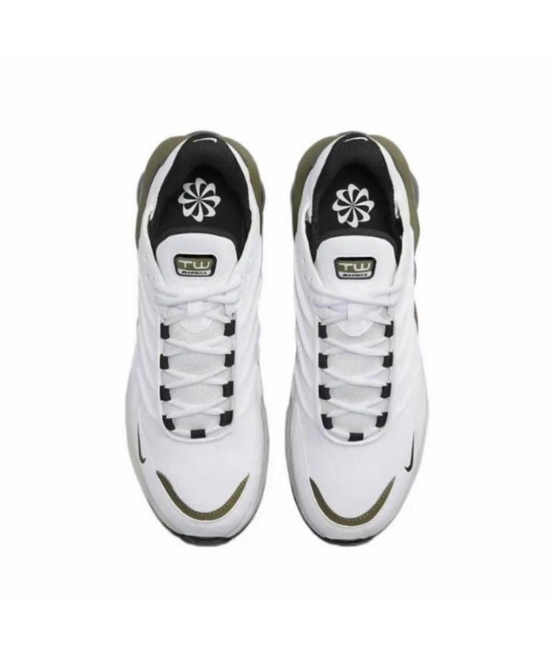 NIKE Белые кожаные низкие кроссовки / кеды, фото 4