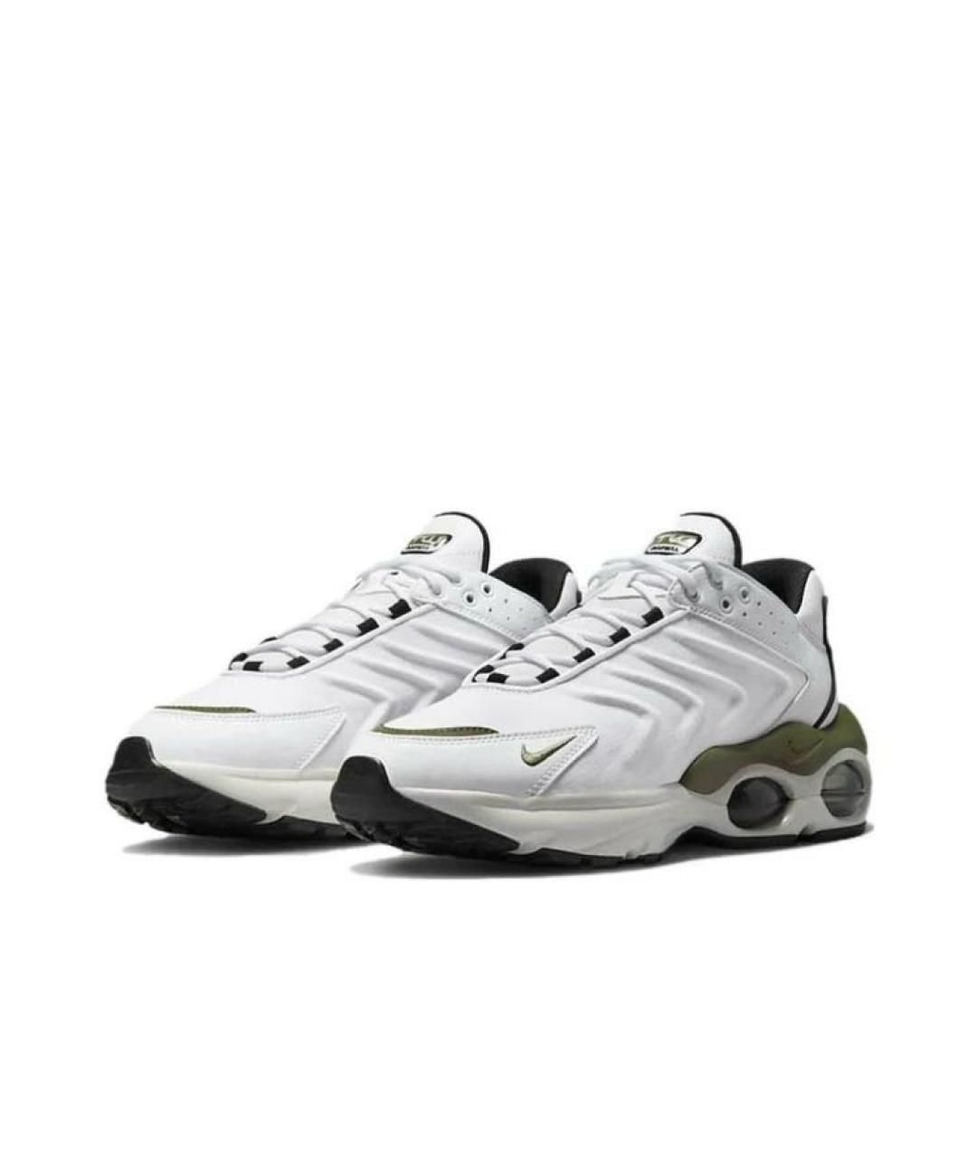 NIKE Белые кожаные низкие кроссовки / кеды, фото 2