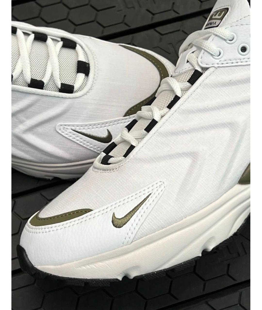 NIKE Белые кожаные низкие кроссовки / кеды, фото 7