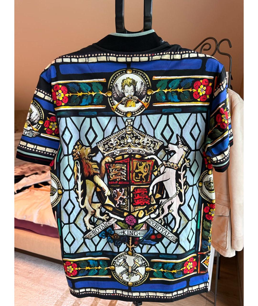 DOLCE&GABBANA Мульти хлопковая футболка, фото 2