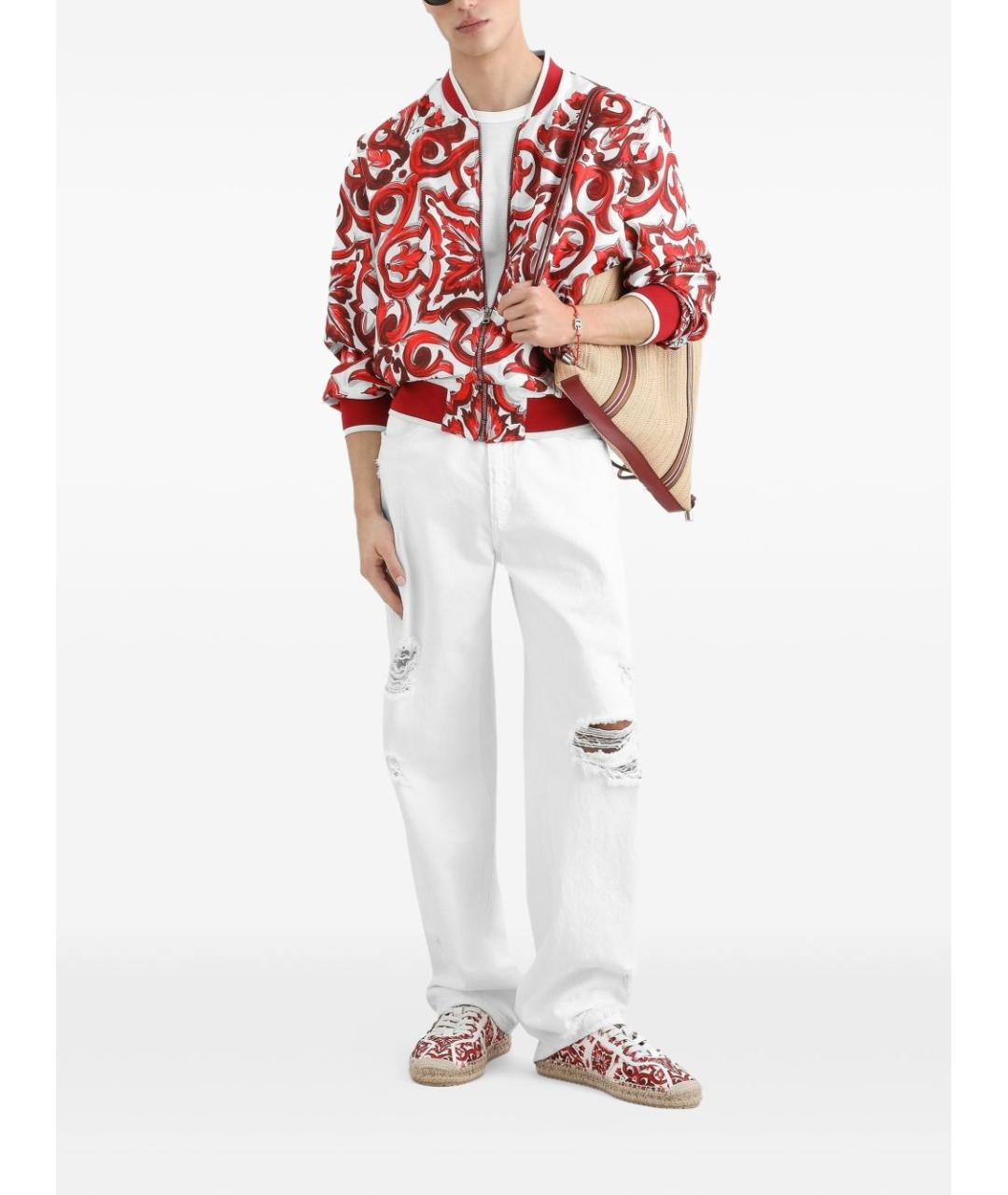DOLCE&GABBANA Белая хлопковая футболка, фото 3