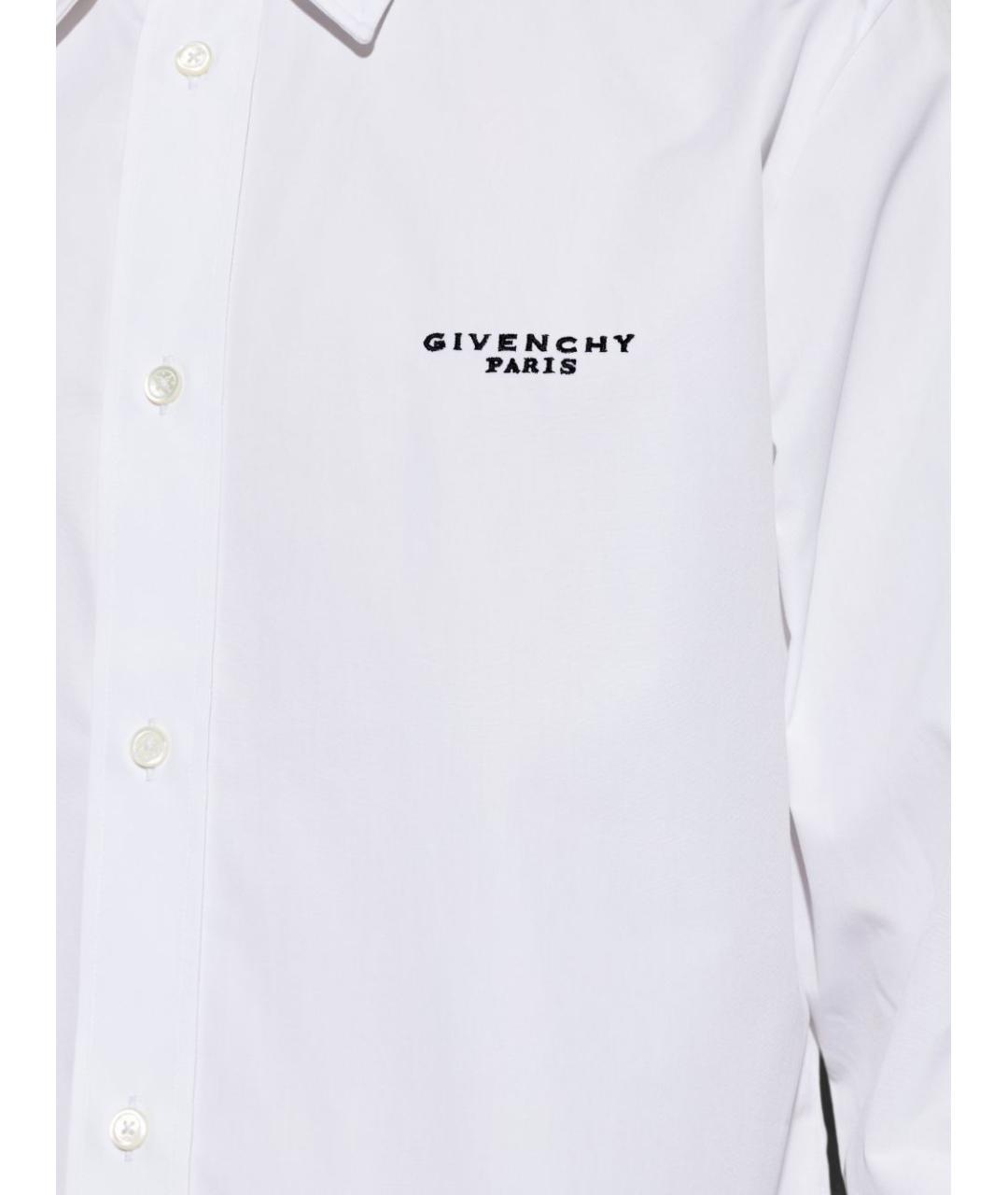 GIVENCHY Белая хлопковая кэжуал рубашка, фото 2