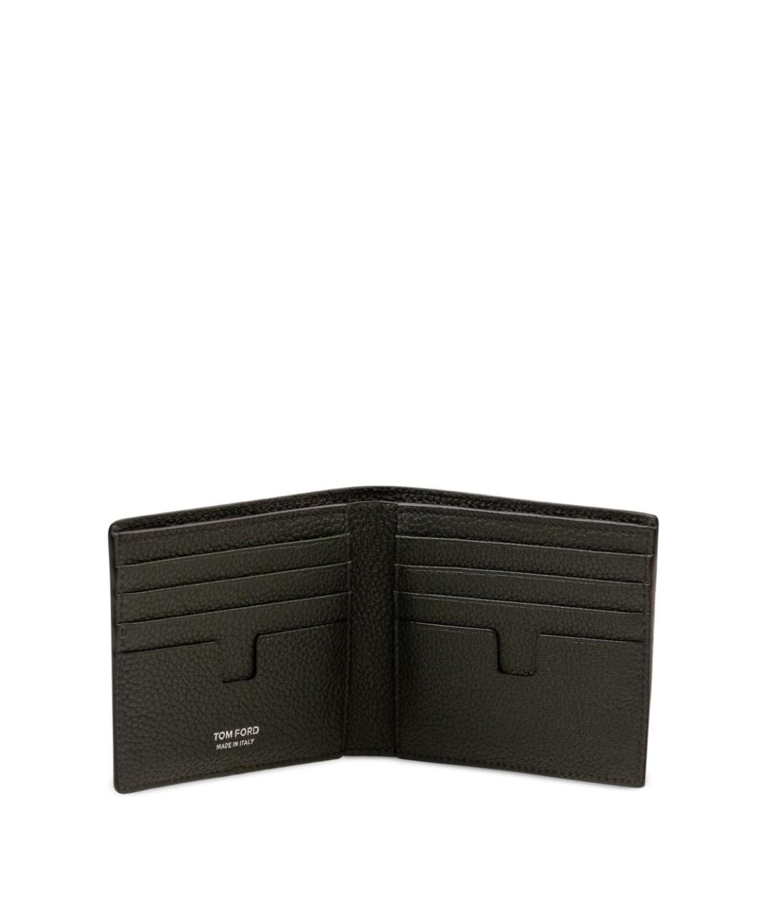 TOM FORD Зеленый кожаный кошелек, фото 3