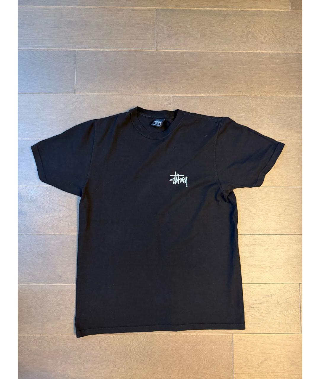 STUSSY Черная футболка, фото 4