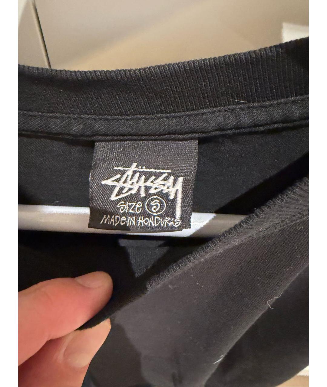 STUSSY Черная футболка, фото 3