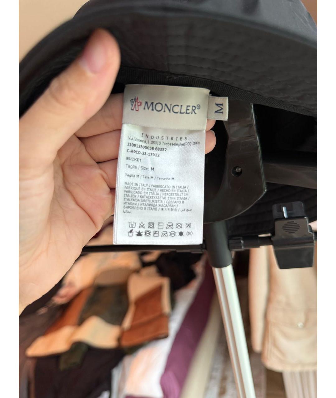 MONCLER Черная шляпа, фото 5