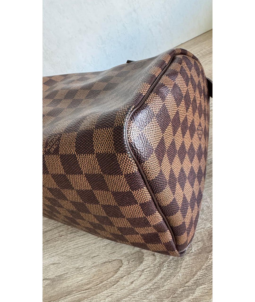 LOUIS VUITTON Коричневая сумка с короткими ручками, фото 3