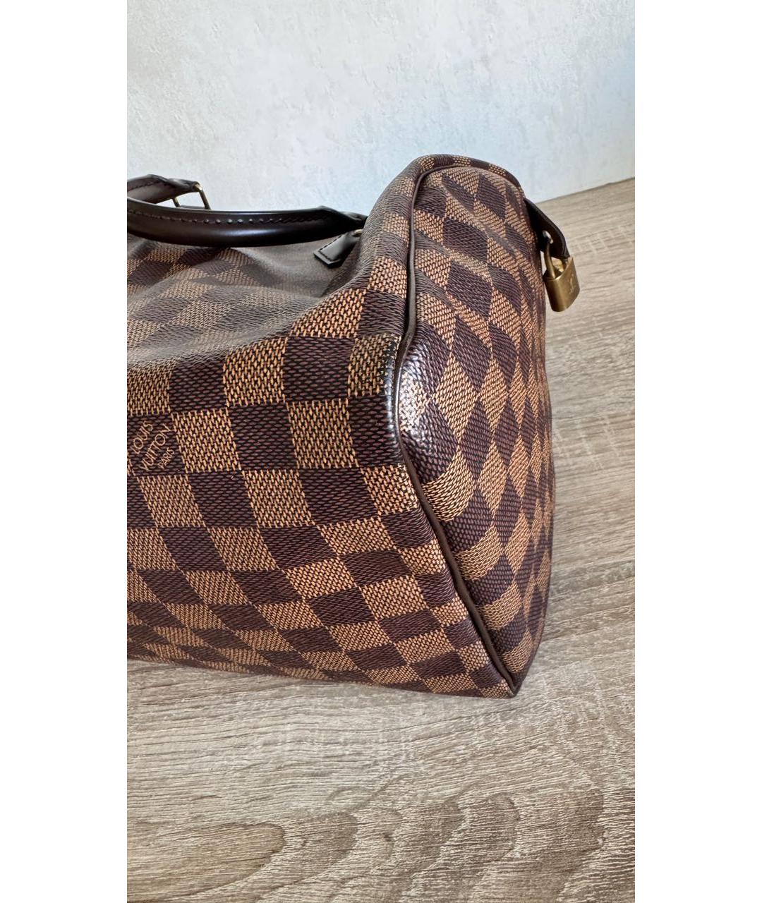 LOUIS VUITTON Коричневая сумка с короткими ручками, фото 5