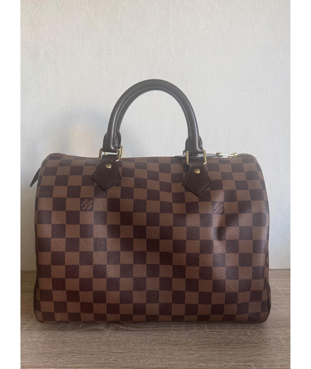 LOUIS VUITTON Коричневая сумка с короткими ручками, фото 2