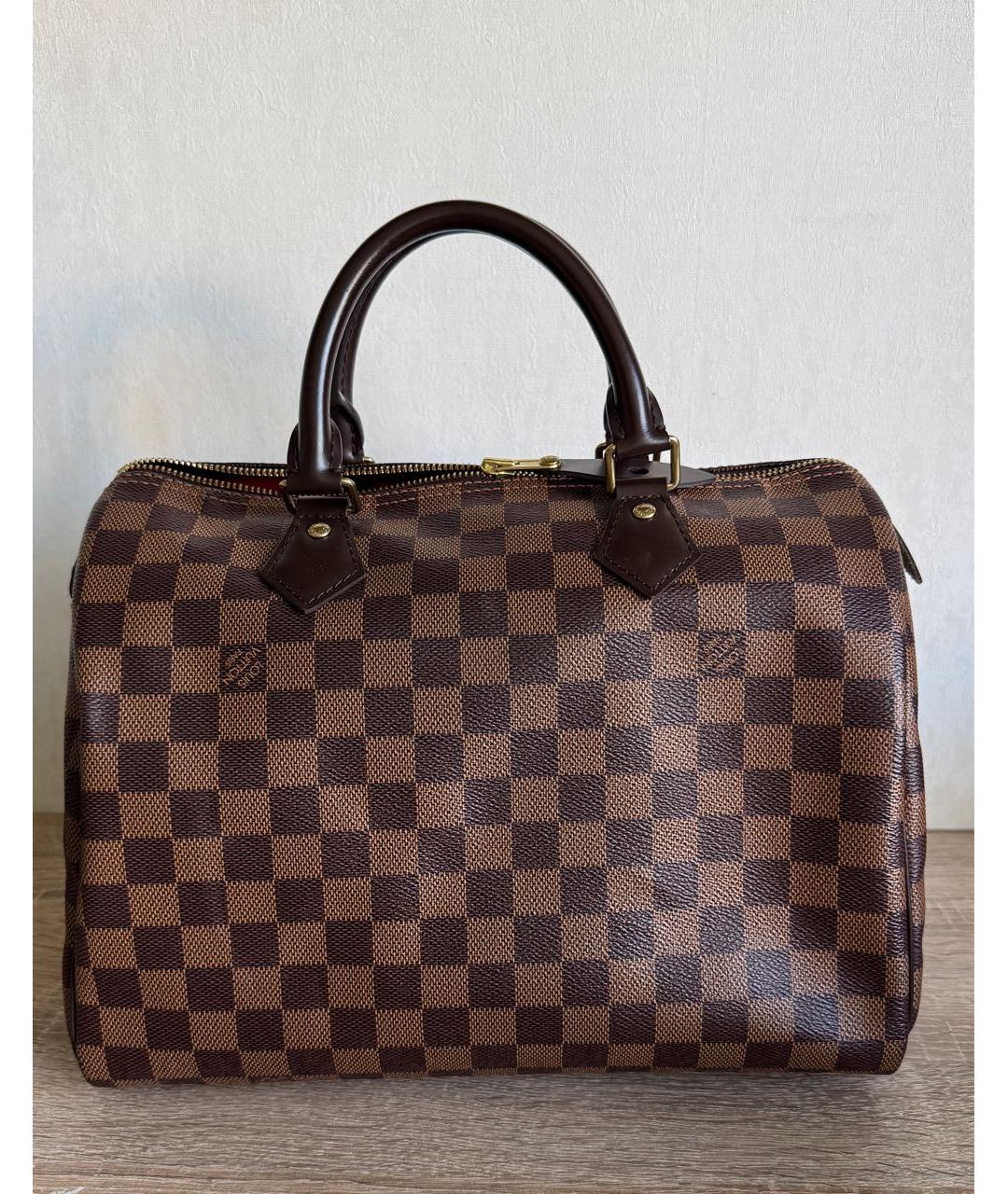 LOUIS VUITTON Коричневая сумка с короткими ручками, фото 9