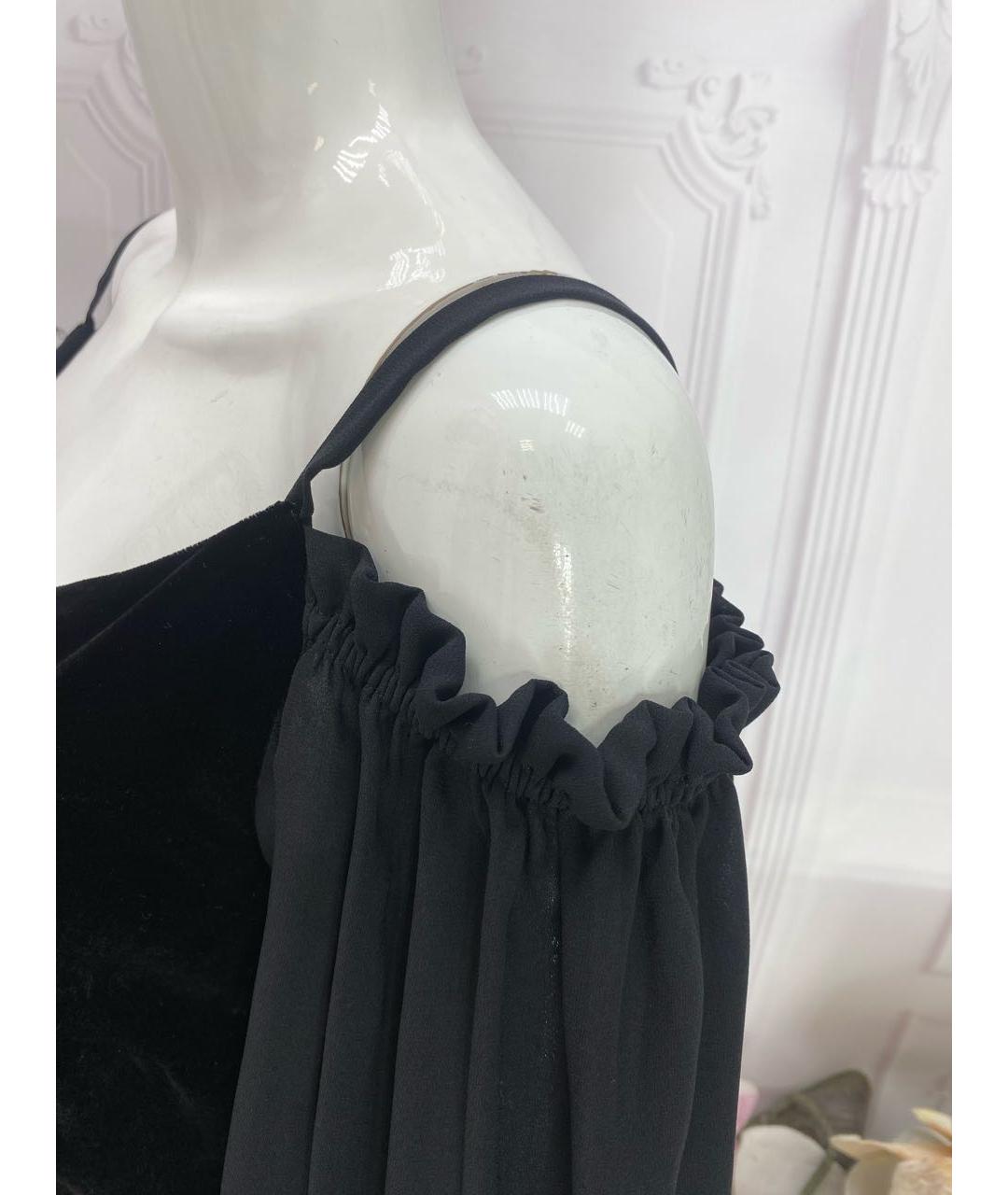 ERMANNO SCERVINO Черное вискозное вечернее платье, фото 8