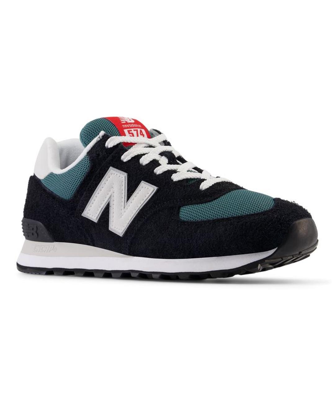 NEW BALANCE Черные замшевые низкие кроссовки / кеды, фото 2