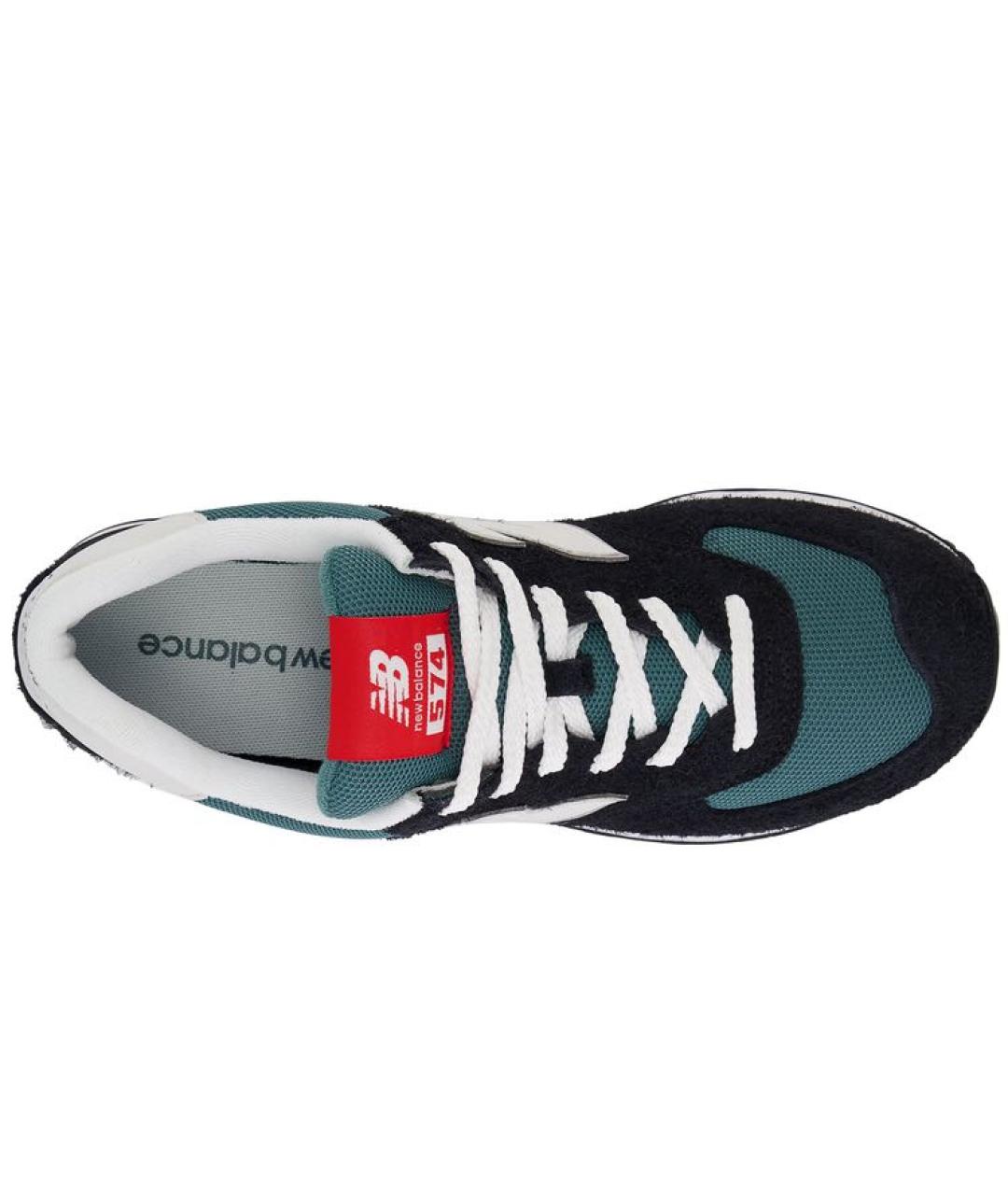 NEW BALANCE Черные замшевые низкие кроссовки / кеды, фото 3