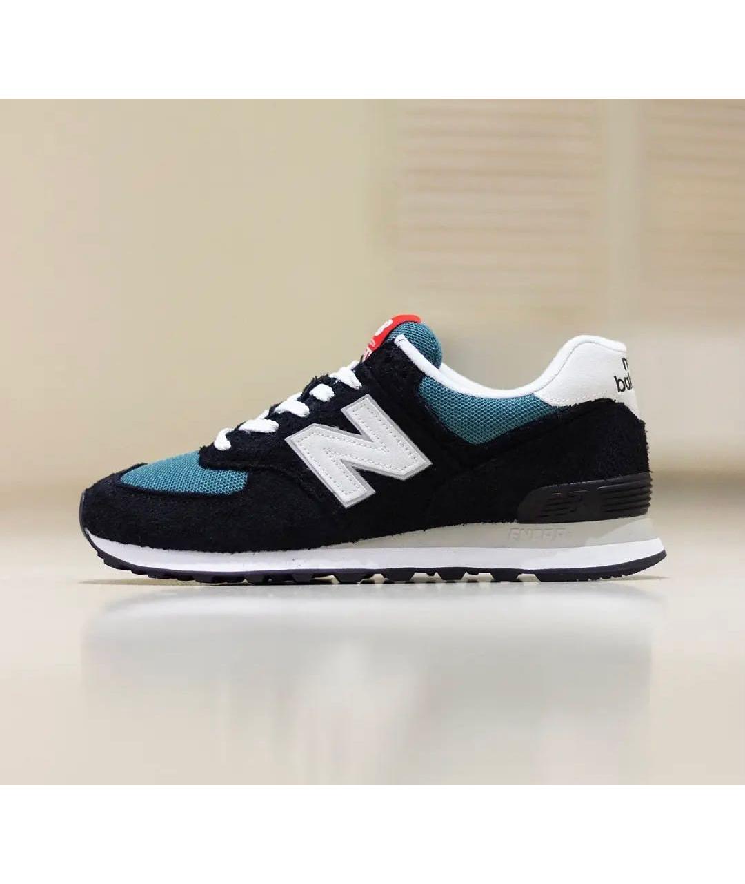 NEW BALANCE Черные замшевые низкие кроссовки / кеды, фото 6