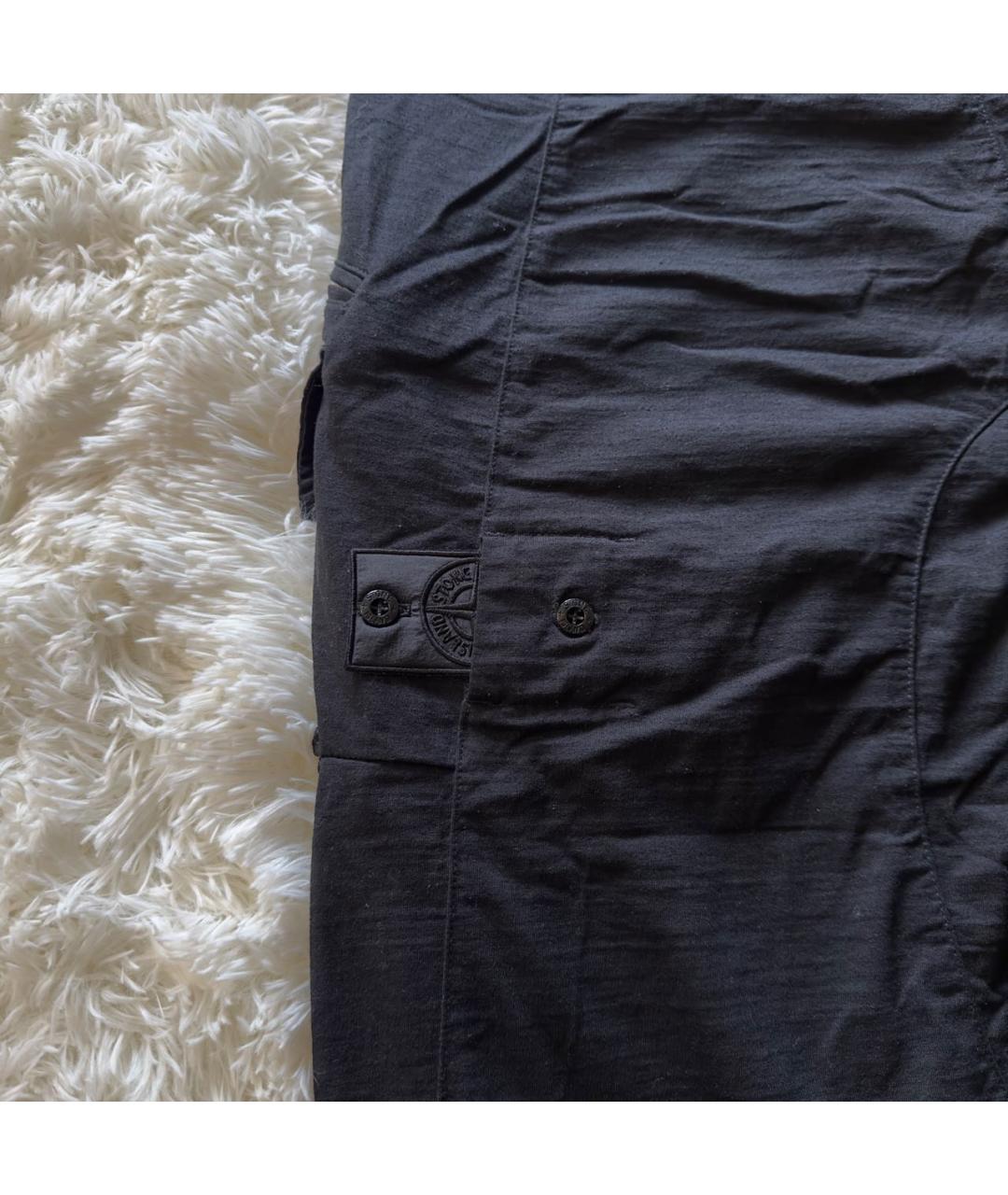 STONE ISLAND SHADOW PROJECT Черные полиамидовые классические брюки, фото 3