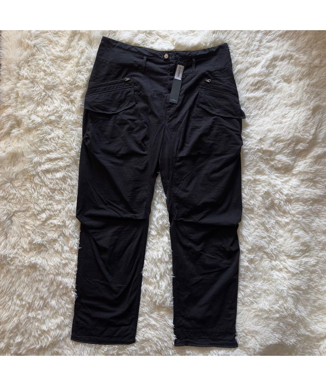 STONE ISLAND SHADOW PROJECT Черные полиамидовые классические брюки, фото 7