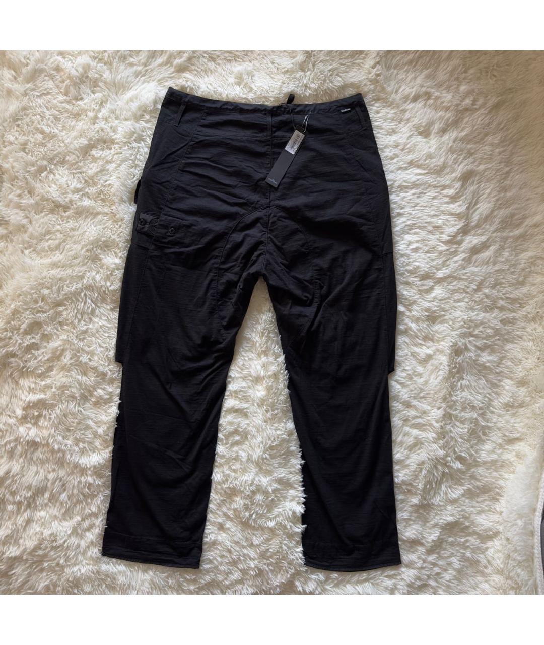 STONE ISLAND SHADOW PROJECT Черные полиамидовые классические брюки, фото 2