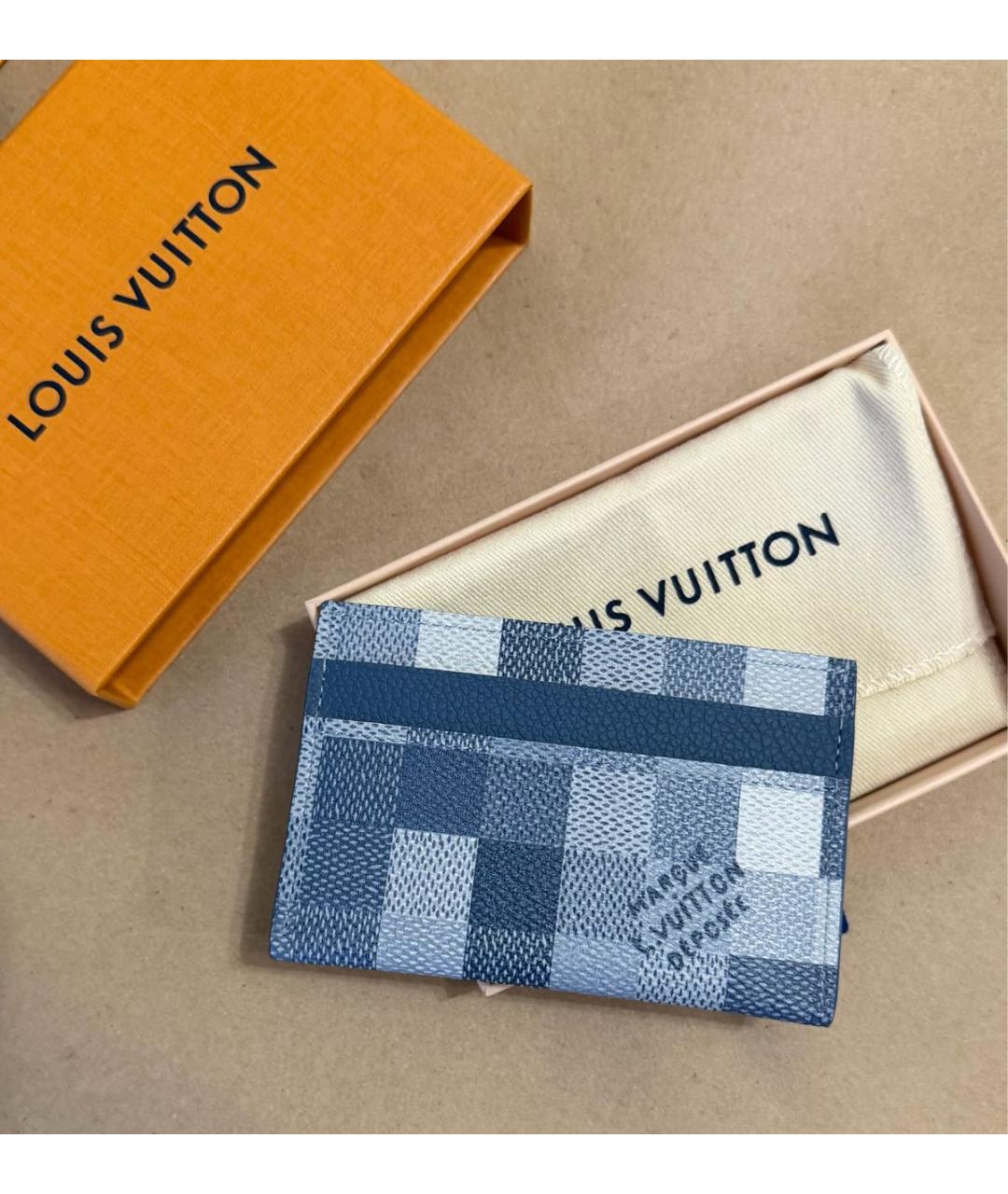 LOUIS VUITTON Голубой кардхолдер, фото 4