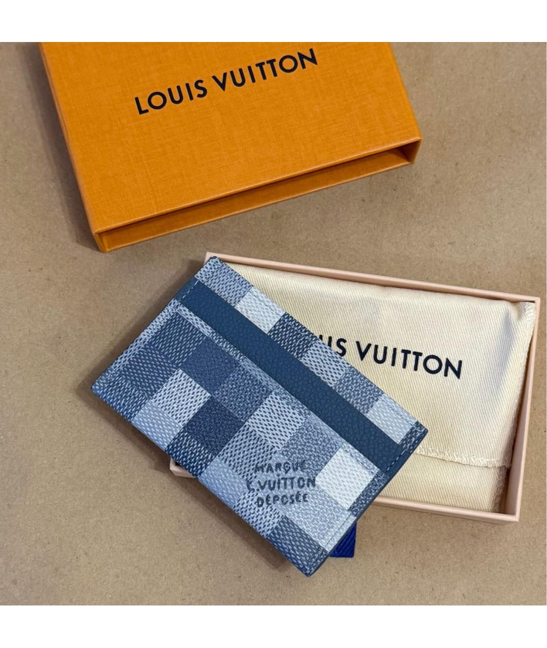 LOUIS VUITTON Голубой кардхолдер, фото 3