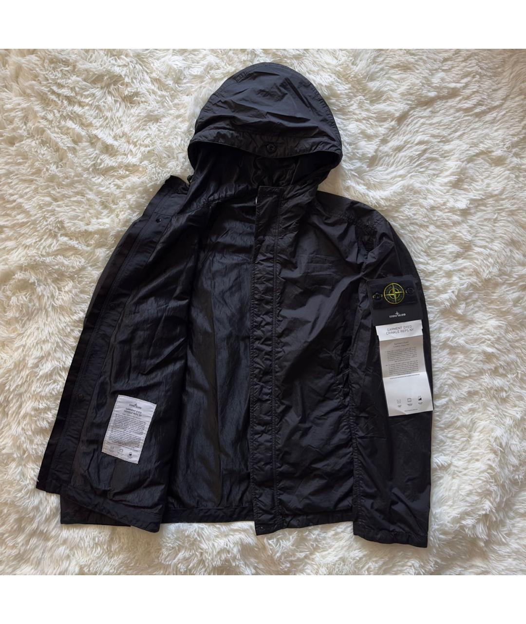 STONE ISLAND Черная полиамидовая куртка, фото 2