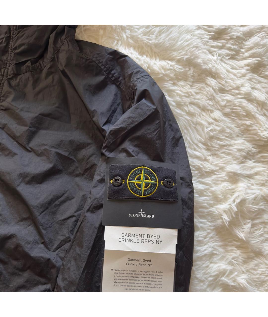 STONE ISLAND Черная полиамидовая куртка, фото 3